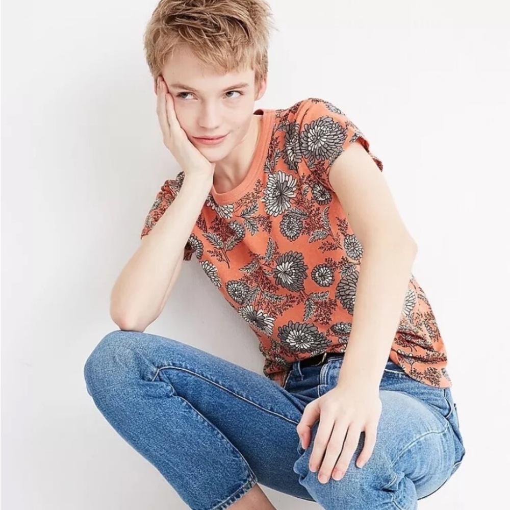 Madewell Perfect Vintage Tee In Gathered Blooms